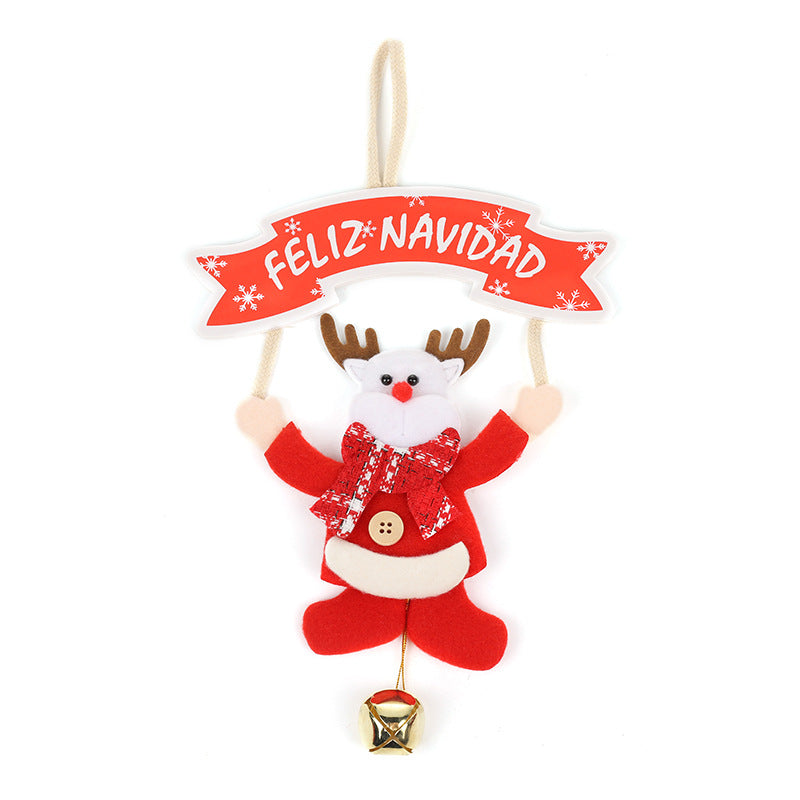 Wholesale Christmas Ornaments Cartoon Santa Claus Snowman Decoration